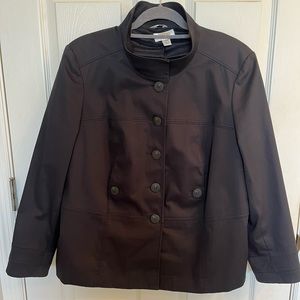 Talbots Woman Black Jacket in Size 14W